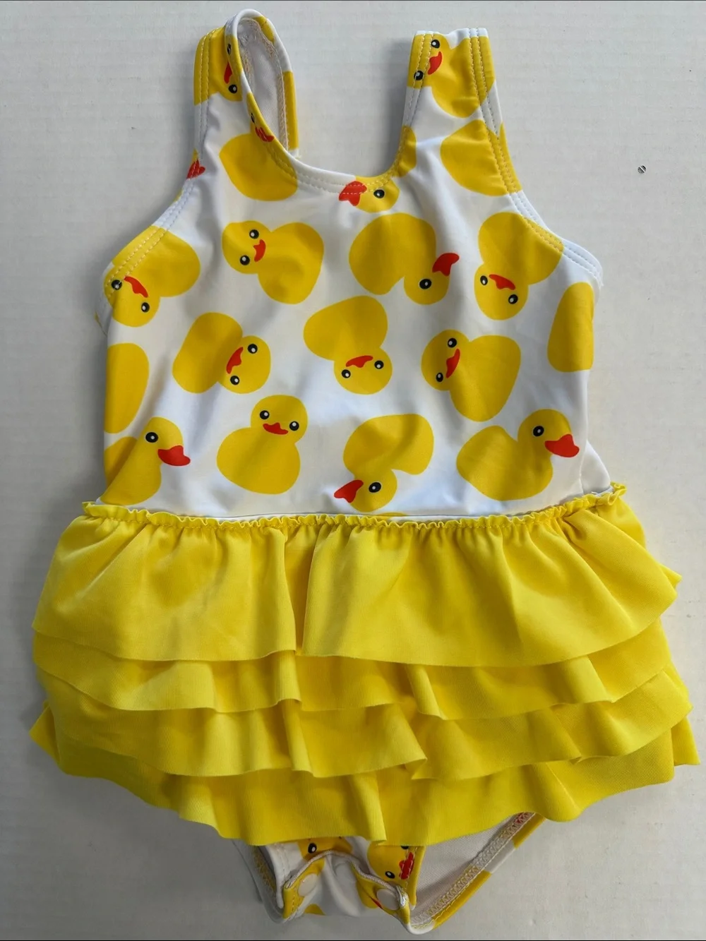 Rubber Duck One Piece Cruise Ruffle Swimsuit 12m